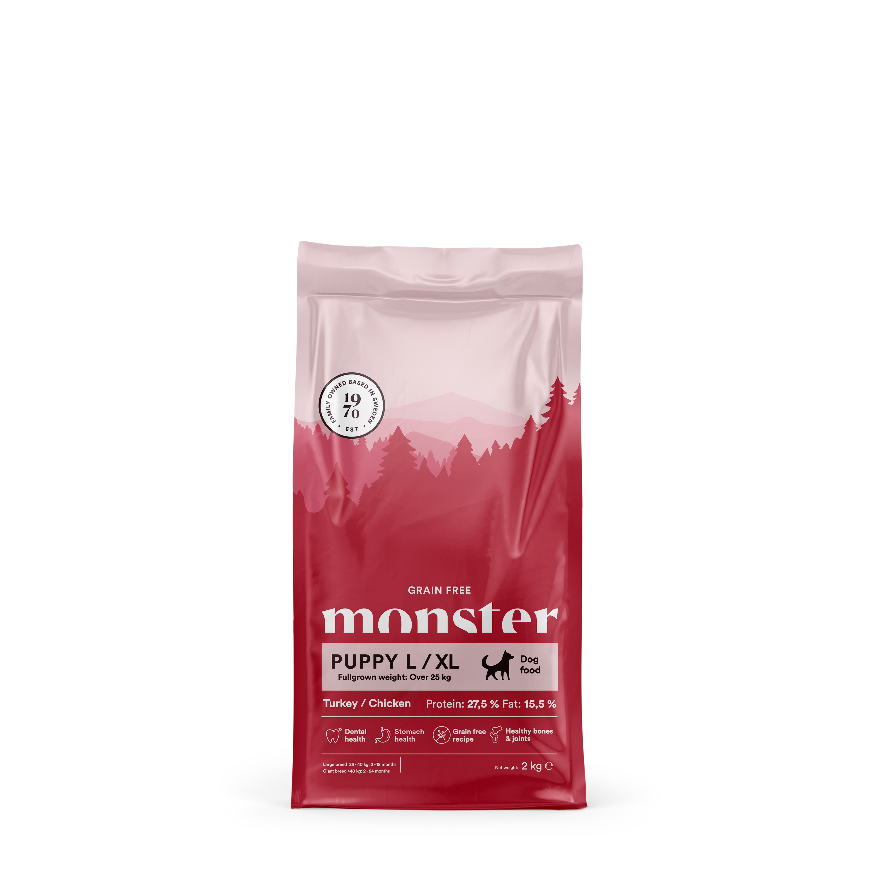 Monster Dog Grain Free Puppy L/XL Turkey/Chicken 2 kg