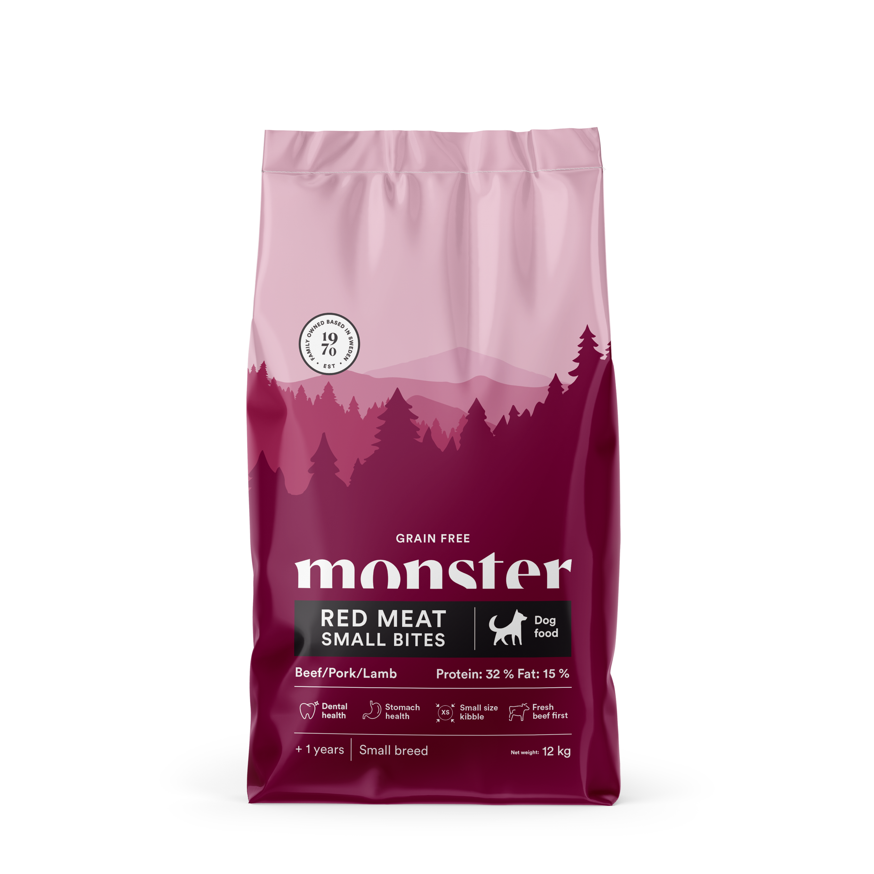 Monster Dog Grain Free Adult Red Meat Small Bites 12 kg
