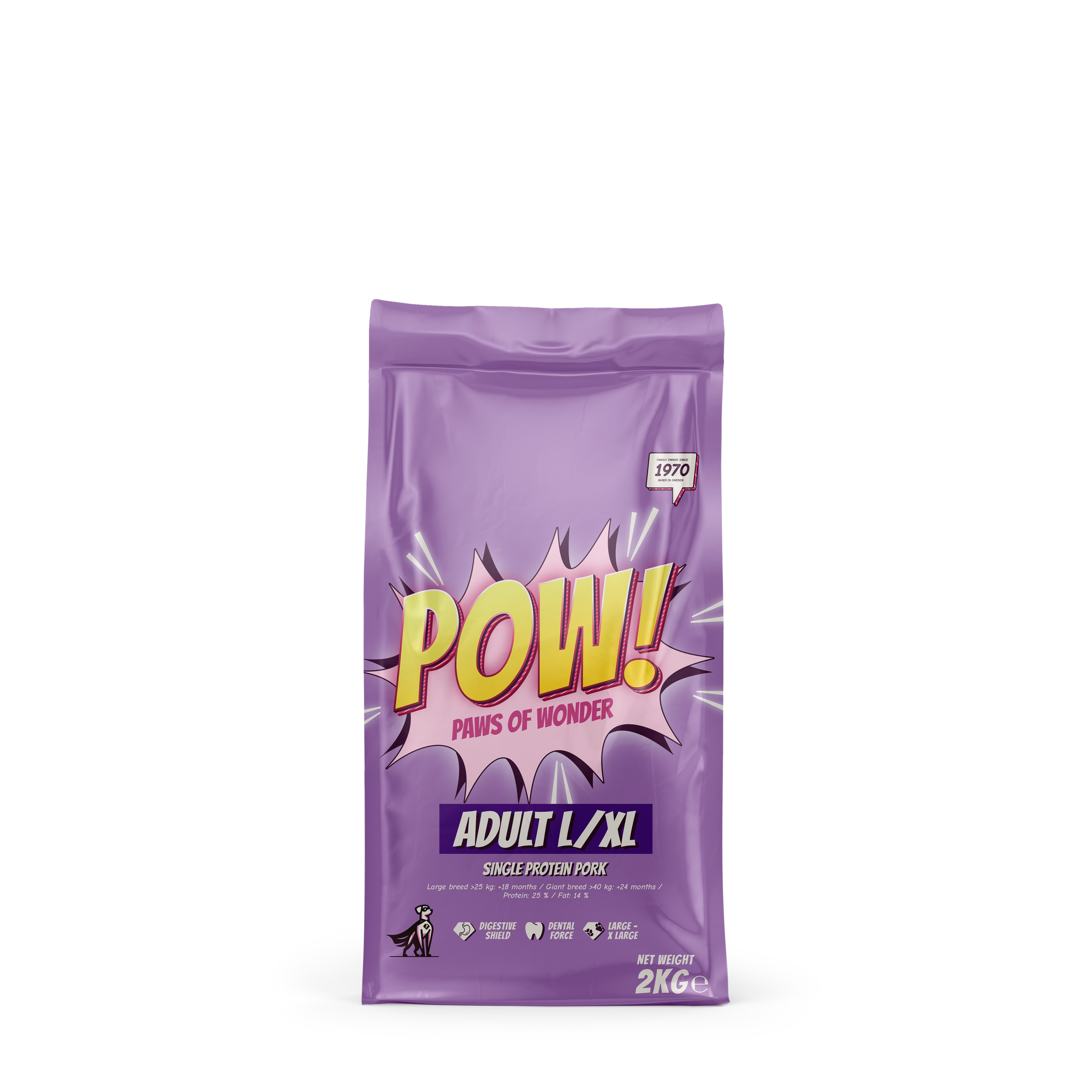 POW! Dog Adult Large / X-Large Pork 2 kg