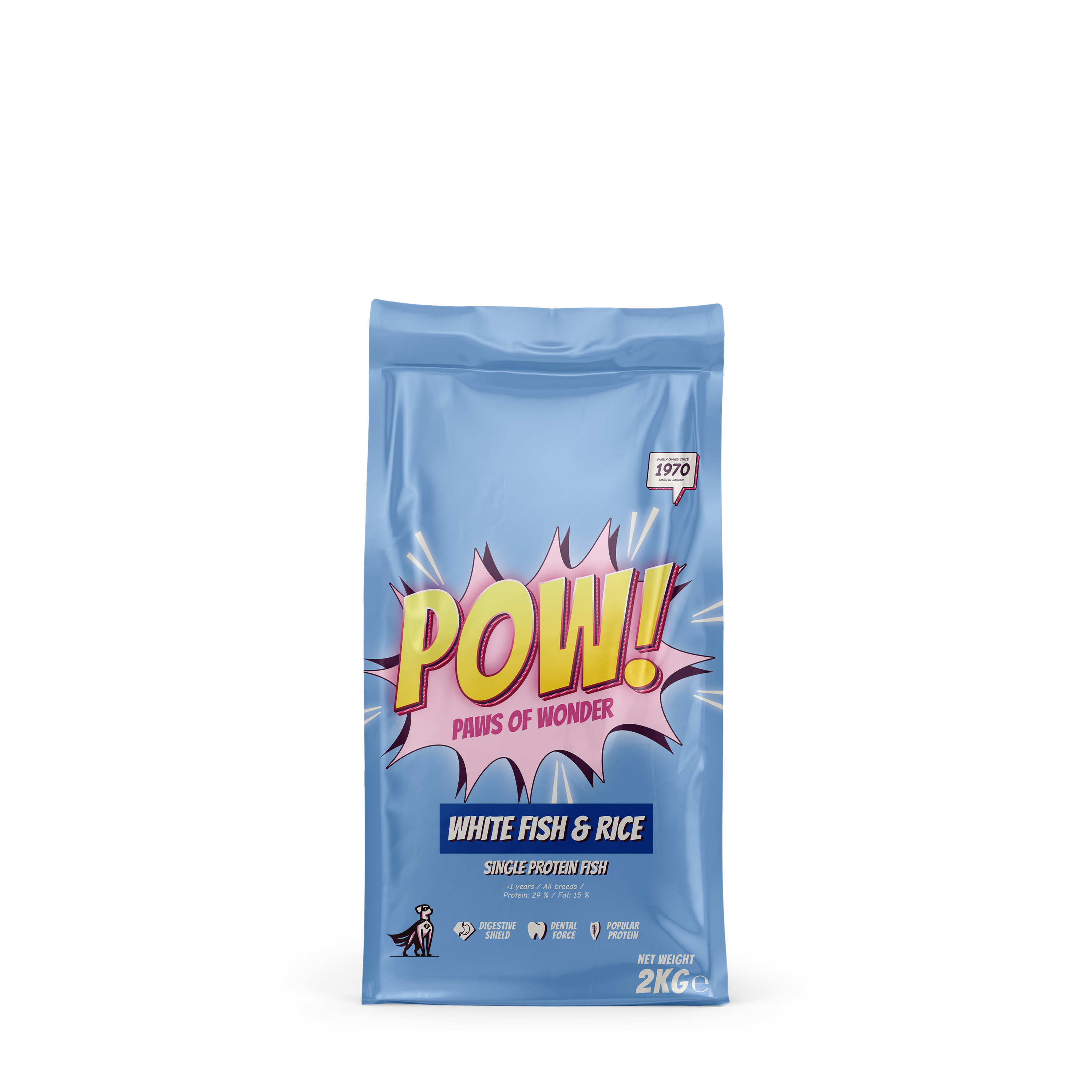 POW! Dog Adult White Fish & Rice 2 kg