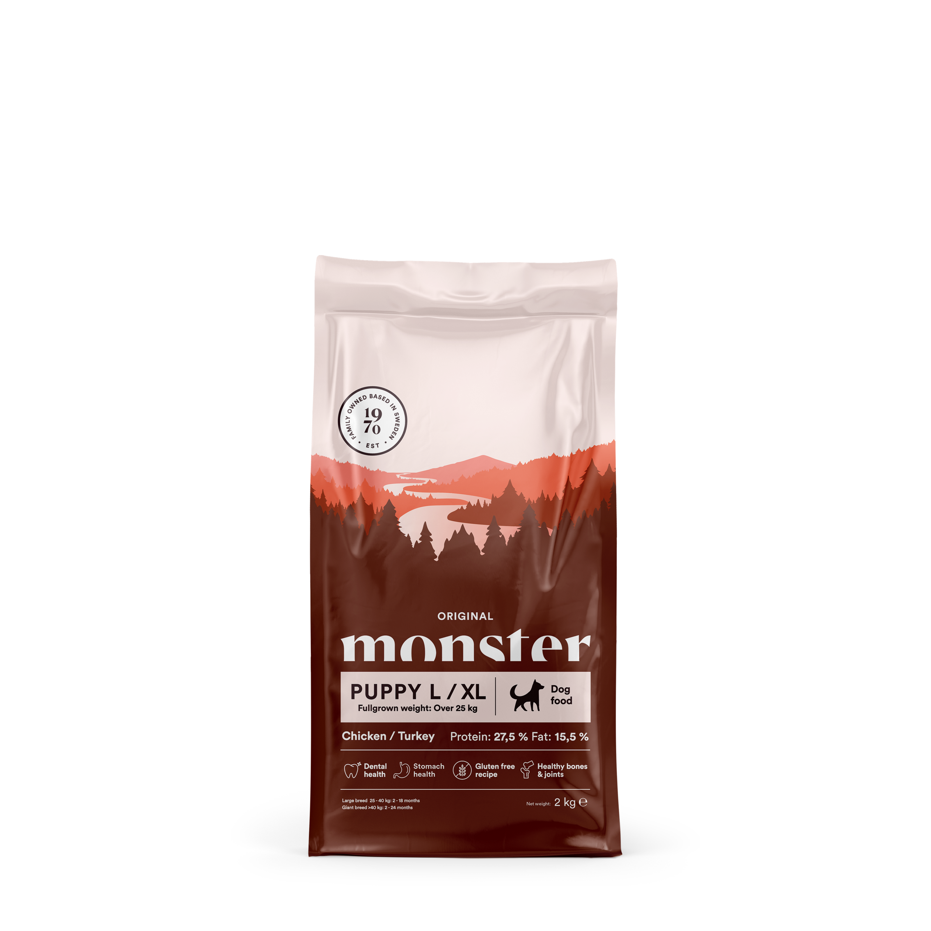 Monster Dog Original Puppy L/ XL Chicken/Turkey 2 kg