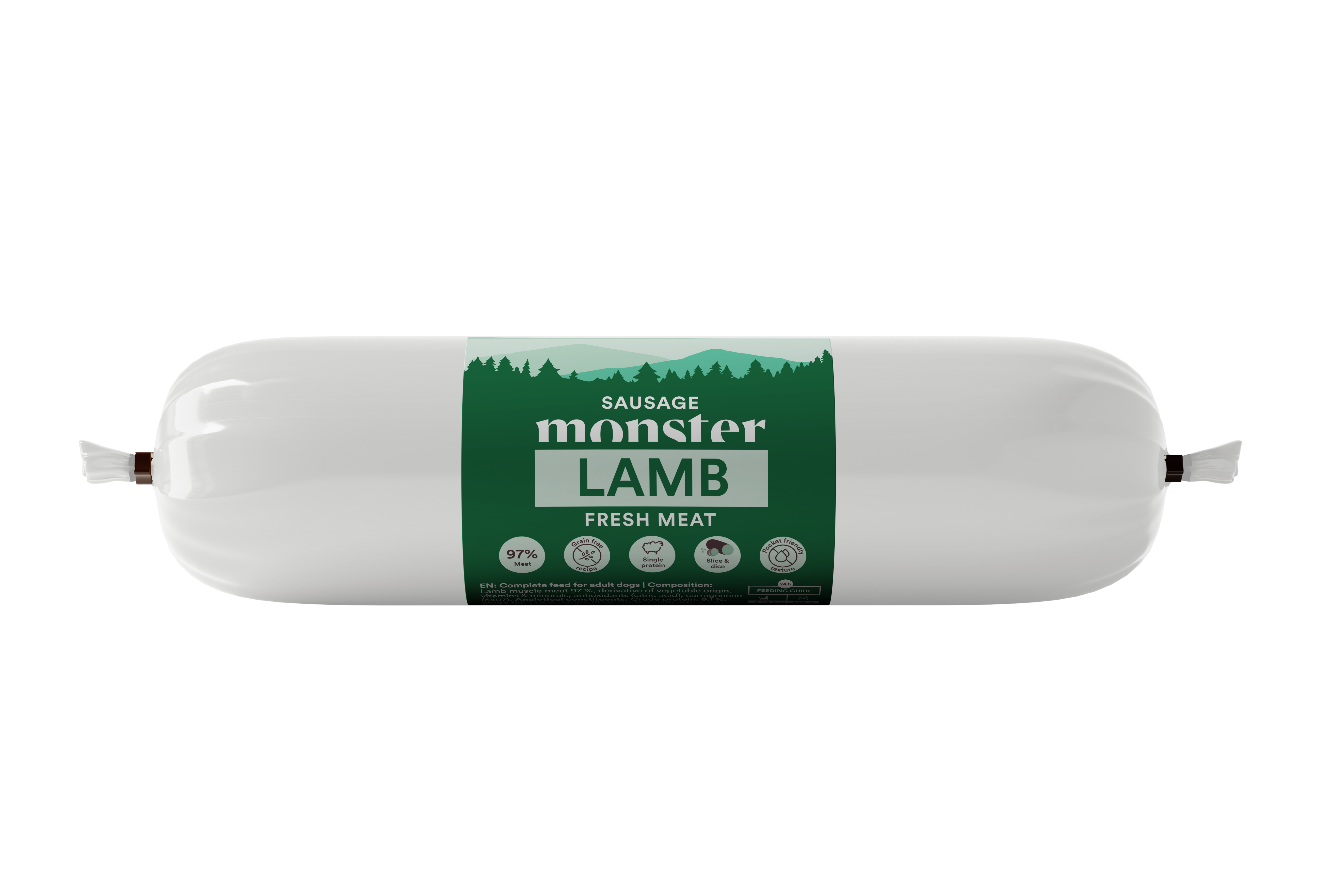 Monster Dog Sausage Lamb 200 g (12pcs)