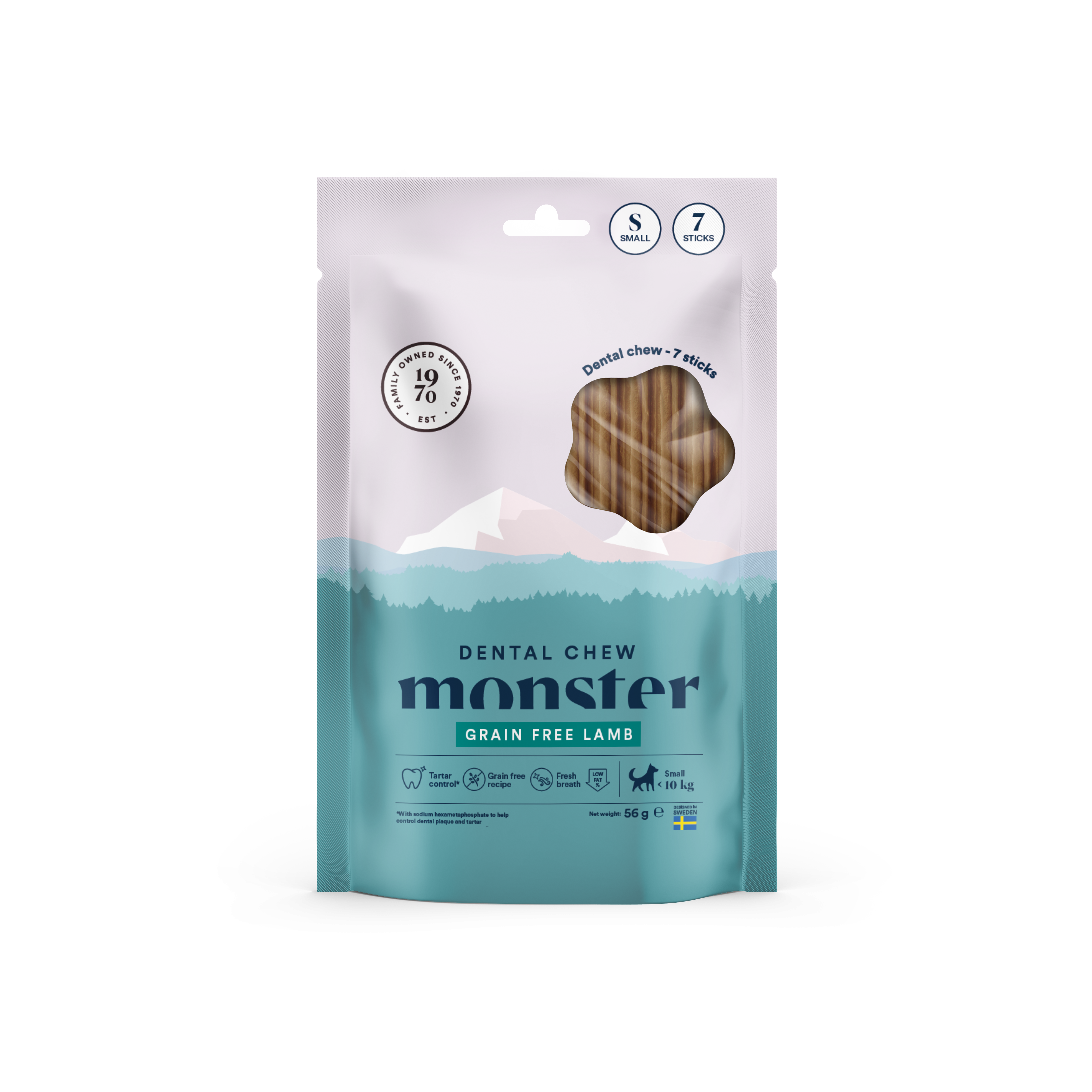 Monster Dog Dental Chew Lamb Small Week (7st) 56 g