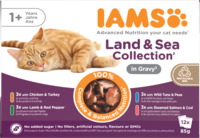 Iams Cat Delights Gravy Multipack Land & Sea 85 G (12/pack)
