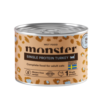 Monster Cat Adult Single Protein Turkey Can 200 g (6 pcs)