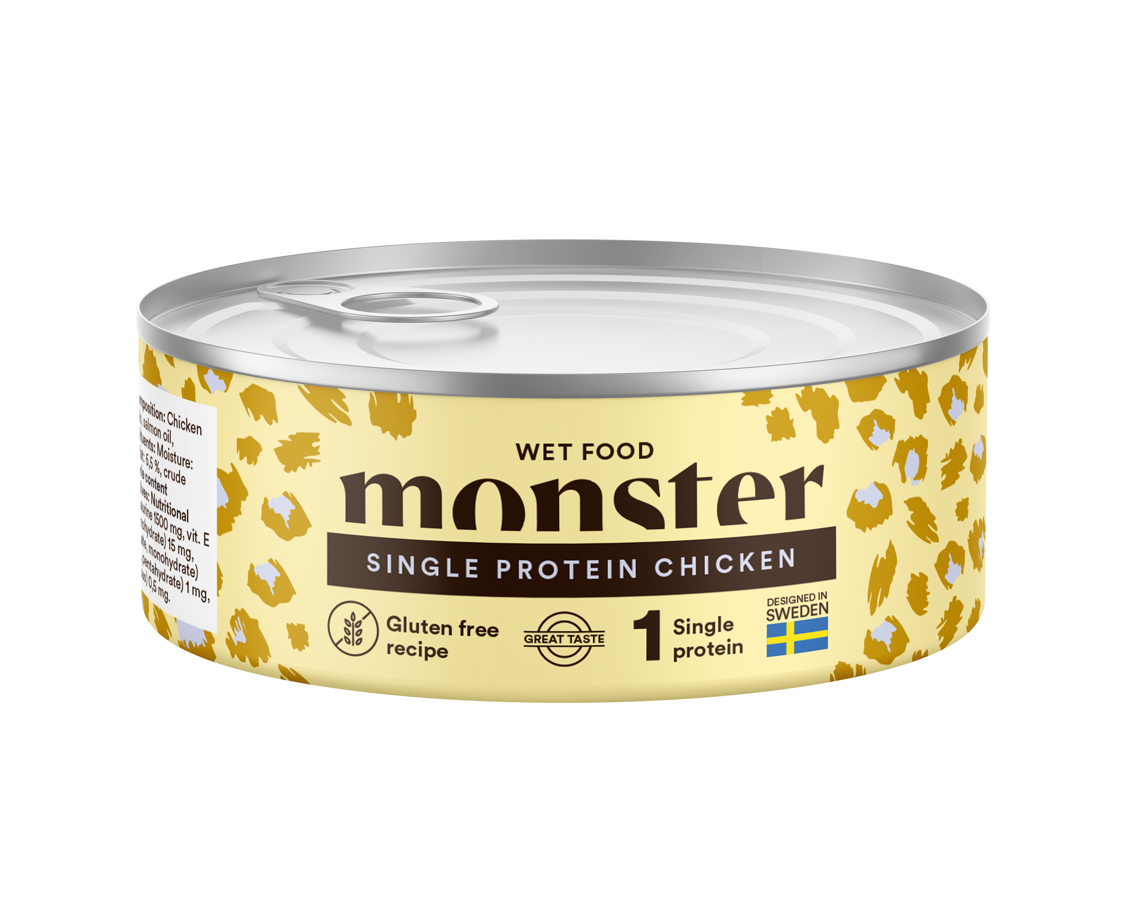 Monster Cat Adult Single Protein Chicken Can 100 g (12 pcs)