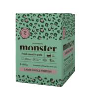 Monster Cat Pouches Adult Lamb 85 g (8-pack)