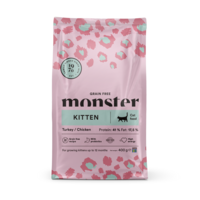 Monster Cat Grain Free Kitten Turkey/Chicken 400 g