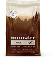 Monster Dog Grain Free Adult Chicken/Turkey  2 kg