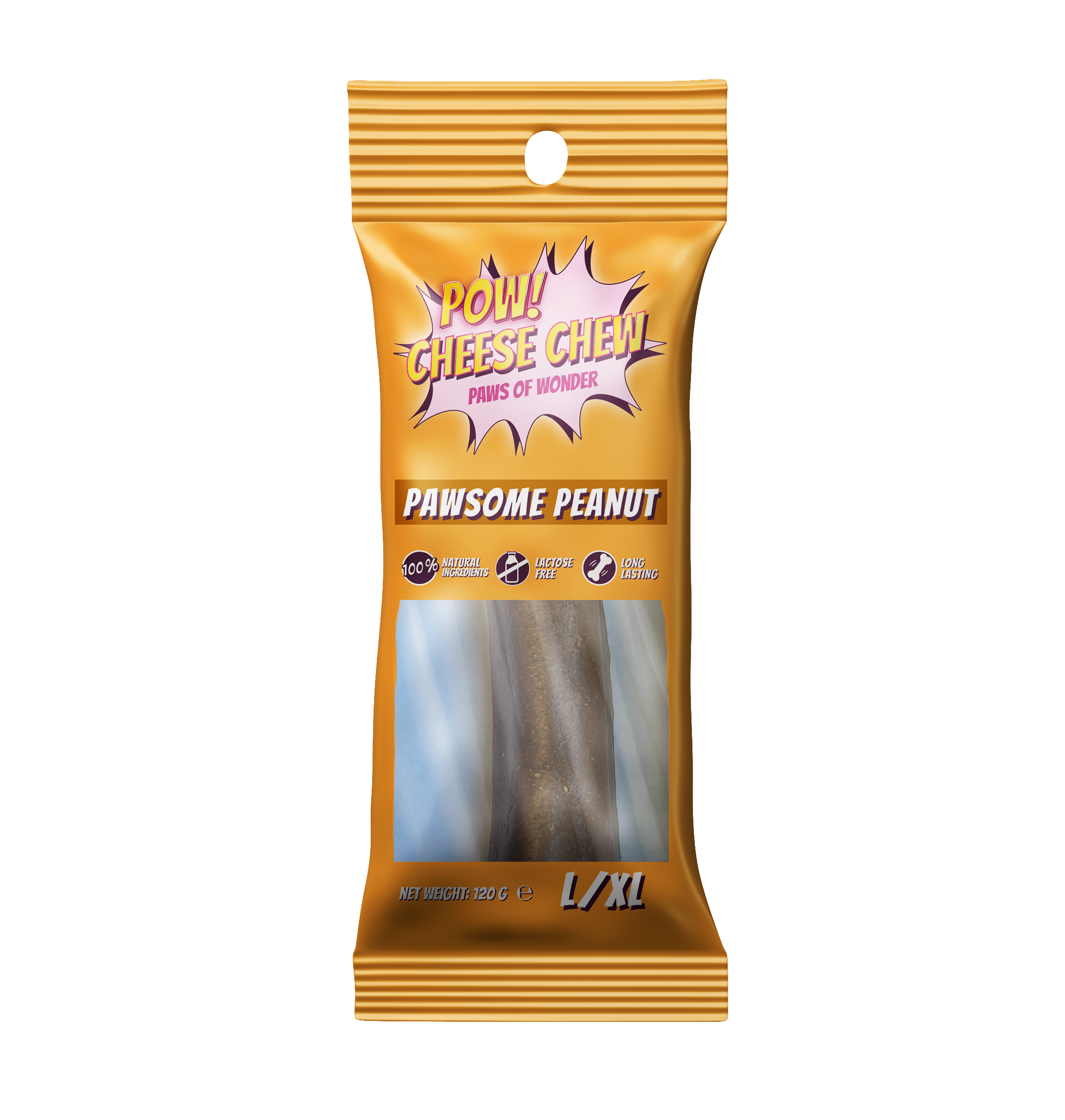 POW Cheese Chew Peanut Butter L/XL (10 pcs)