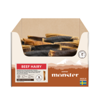 Monster Rawhide Beef Hairy Medium Bulk 50 psc