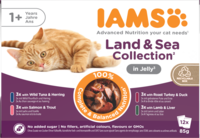Iams Cat Delights Jelly Multipack Land & Sea 85 G (12/pack)